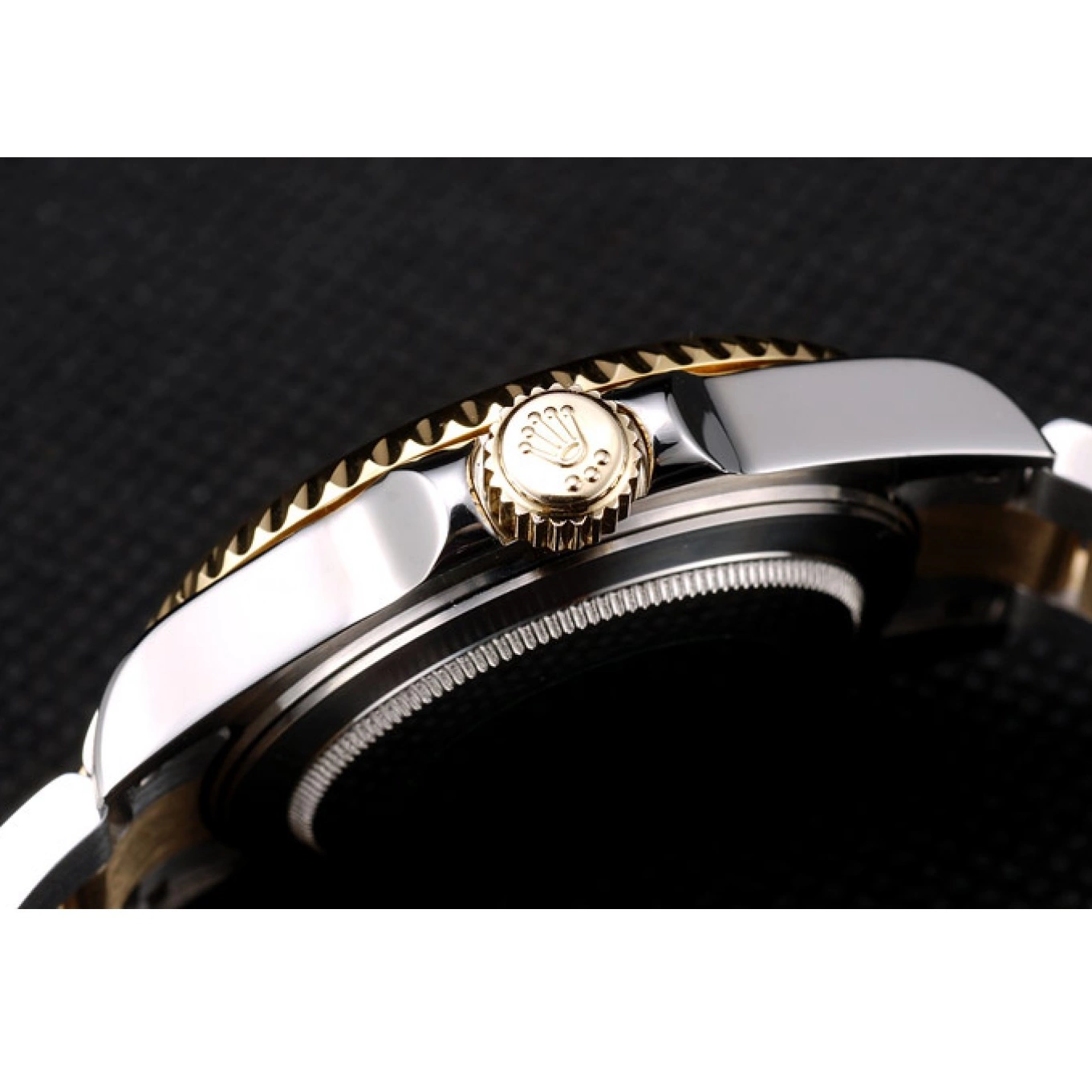 Rolex aaa copy Gold Master Bezel GMT Dial Colored Brown Ceramic Watch Rolex II 0820